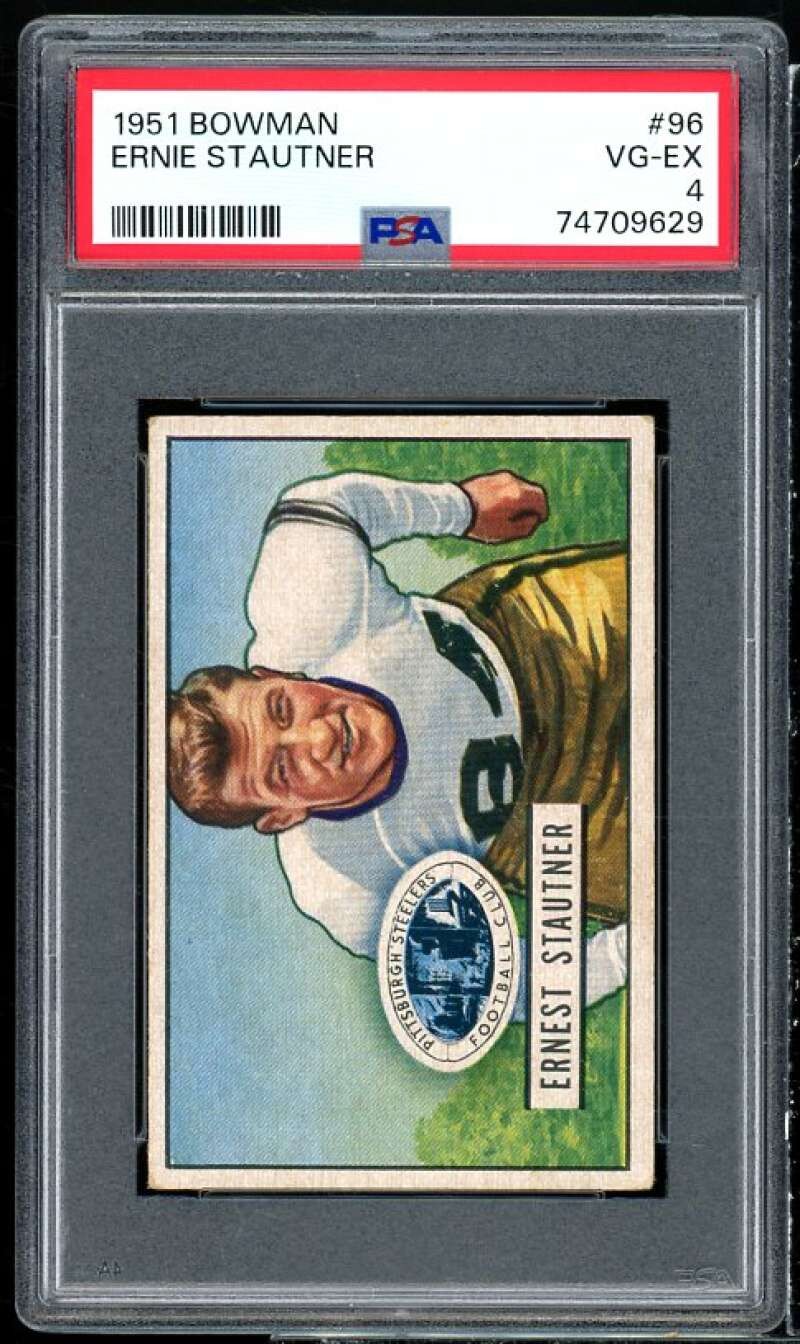 Ernie Stautner Card 1951 Bowman #96 PSA 4