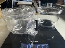  Acrylic Food Storage Container Set 2 Pack (6 Pieces) Sugar/Creamer Set