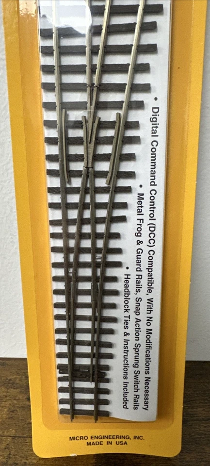 Micro Engineering HOn3 #15-106 Right Hand #6 Turnout Code 70 Nickel Silver NIP! - Image 3 of 4