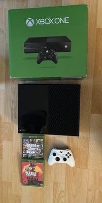 Microsoft Xbox One 500GB Schwarz Inkl. GTA 5 Red Dead Redemption 2 - OVP