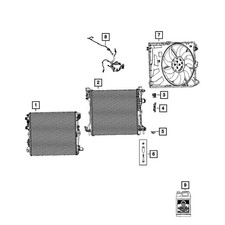 68453306AA Mopar Radiator for Dodge Hornet 2023-2024