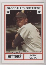 1982 TCMA Baseball's Greatest Hitters Tan Back Tony Oliva #1982-10 HOF 0q3