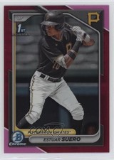 2024 Bowman Chrome Prospects Fuchsia Refractor /199 Estuar Suero #BCP-63 19fe