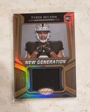 2023 Certified Tyree Wilson Raiders Material Relic Bronze Refractor RC SP251/349
