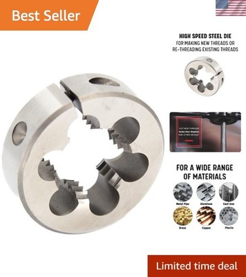 1/4''-22 X 1'' OD High Speed Steel Round Adjustable Die, DWT Series