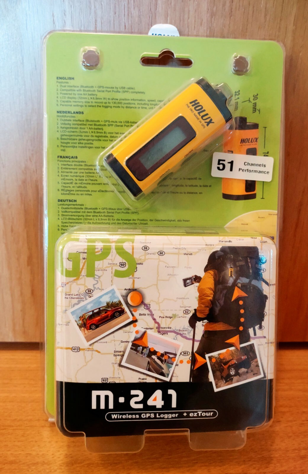 HOLUX M-241 GPS Logger Nuovo - Registratore Dati Bluetooth per Fotografia