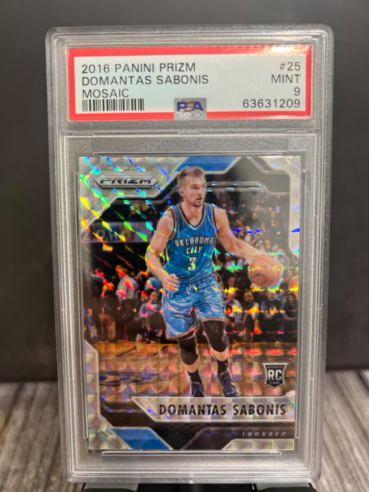 DOMANTAS SABONIS 2016-17 Panini Prizm Mosaic - #25 Rookie MINT PSA 9