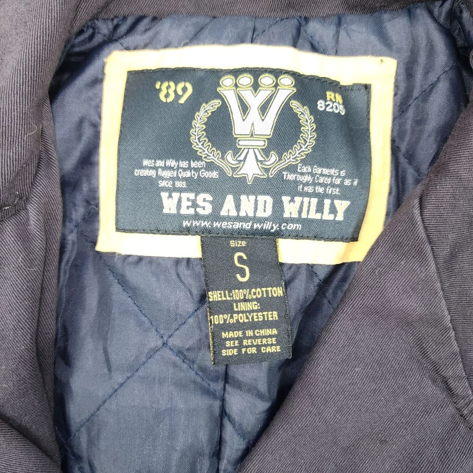 Kids Wes and Willy Navy Blue Peacoat Jacket Small 100% Cotton Sailor Buttons - Image 3 of 4