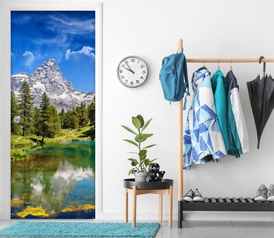 3D Schneeberg C038 Türbild Wandbild Wandtattoo Türaufkleber Marco Carmassi Ann