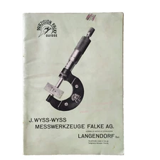 USED PRAZISION FALKE SWISS TOOL CATALOG MICROMETER WATCHMAKER LANGENDORF RARE