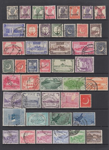 Pakistan used collection, 134 stamps