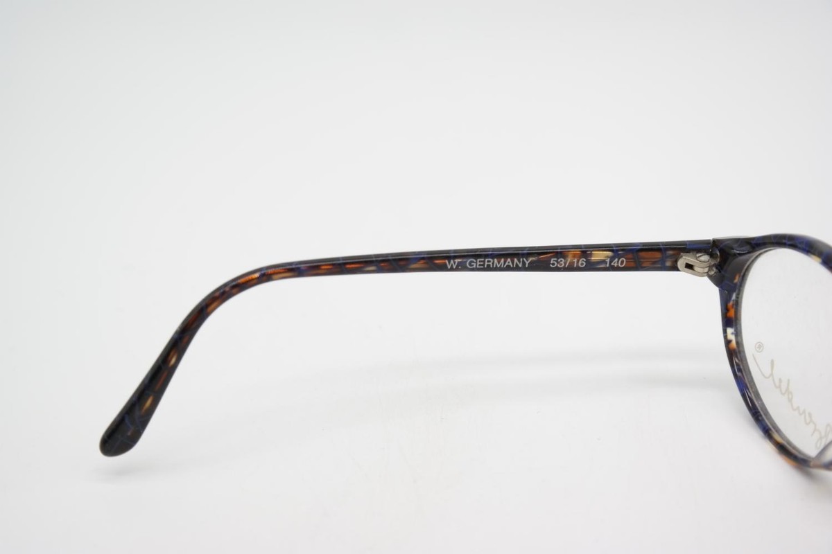 Monture De Lunettes Vintage Brendel 4012 - Couleur Bleu/Rouge Ovale - NOS (Neuf D'Origine)