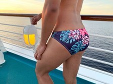 Floral Men's Swim Brief - Swimsuit