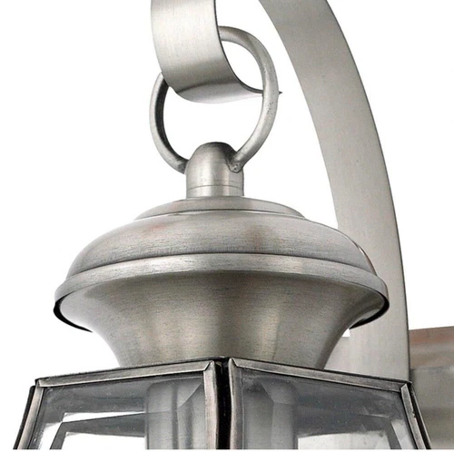 Quoizel NY8316P Newbury Light Outdoor Wall Lantern, Pewter Finish - 2 Pack - Picture 2 of 3