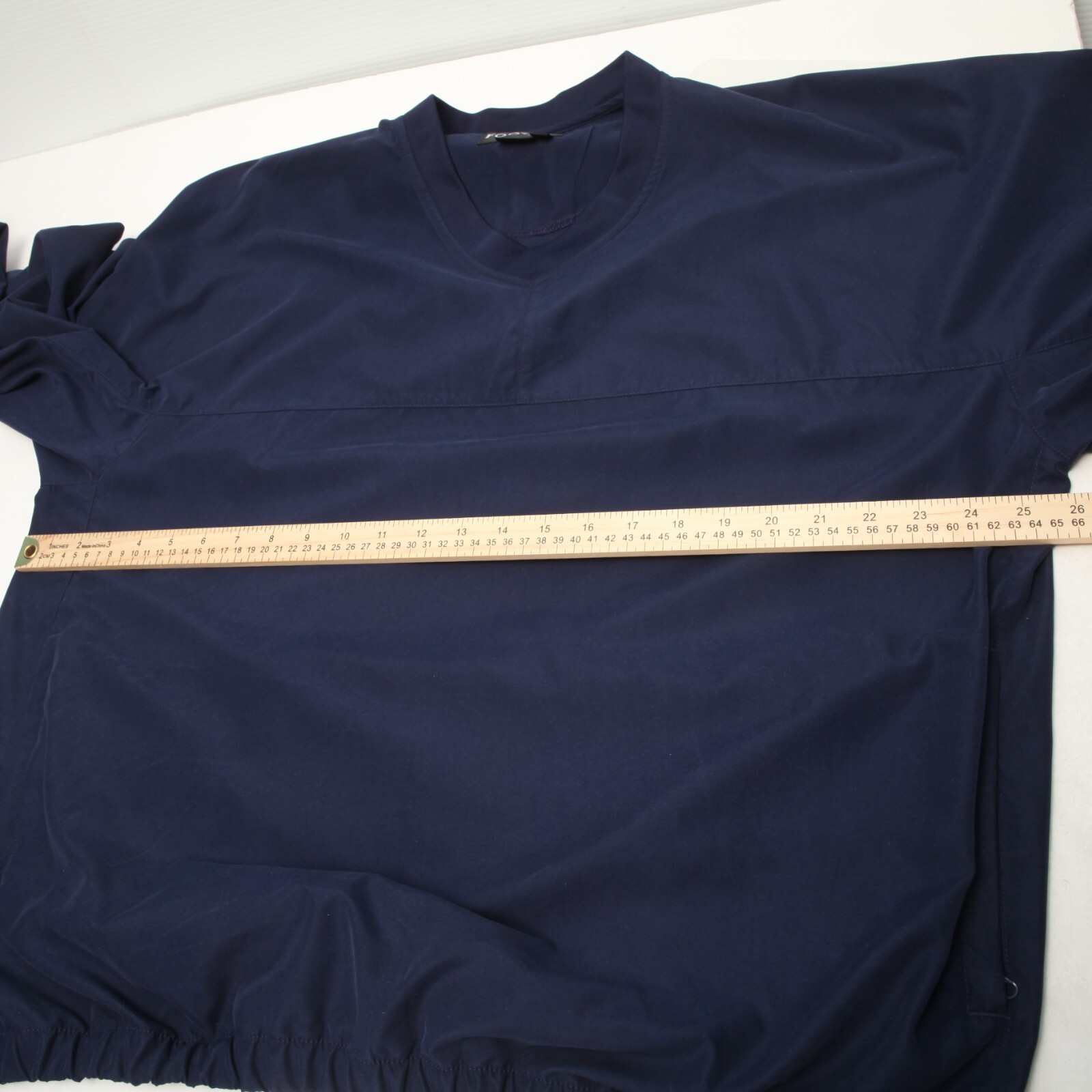 FootJoy Windshirt Mens Large Blue Pullover V Neck Long Sleeve No Logo