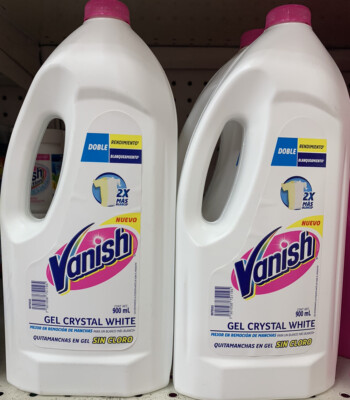 4 Bottles of VANISH Crystal White Power Pre-Treatment Stain Remover