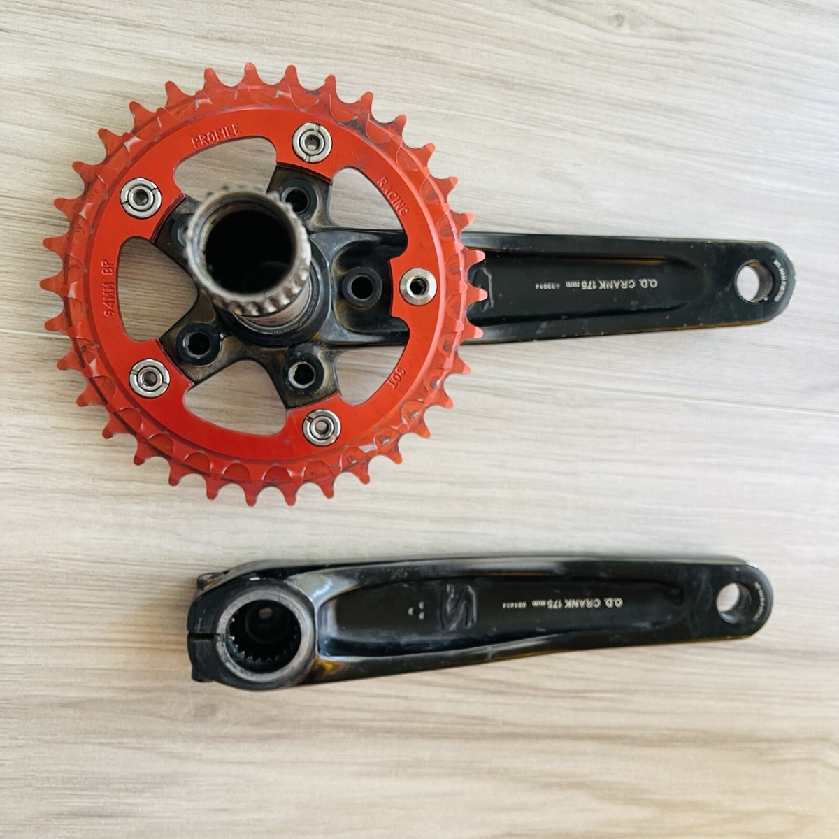 Surly O.D. OD Crankset 175 24mm Spindle 73mm BB Spacing 94