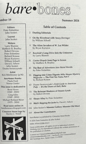 Bare Bones Magazine Number 19 Summer 2024 - Foto 3 di 3