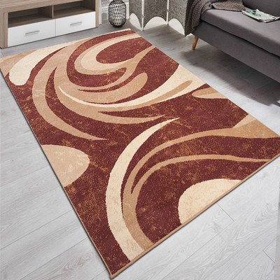 Teppich Modern Braun Kurzflor mit Gestreift Wohnzimmer Teppiche 120x170 und mehr