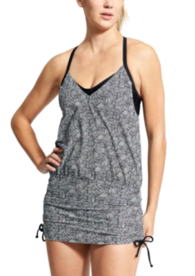 NWT Athleta Laguna Scrunch Tankini Swimsuit Size 32 D/DD #593995