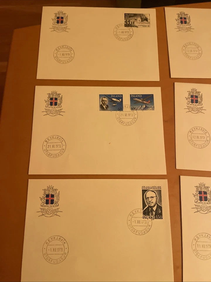 Iceland FDC  1978-1980 Various 13 Covers, XF Condition, See Photos - Image 2 of 4