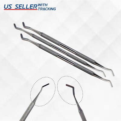 3× Dental Plastic Composite Filling 2mm-3mm (New Model) Double Ended Instruments