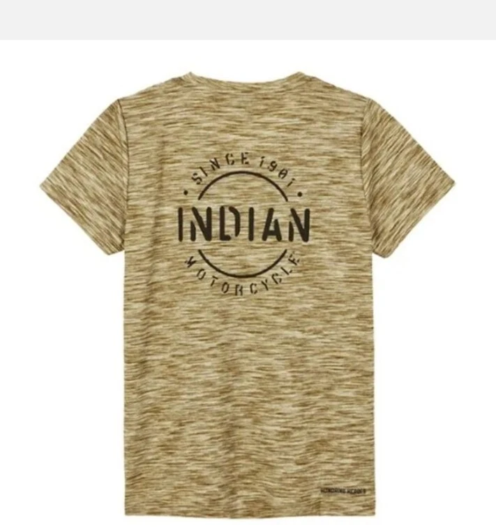 NUEVO CON ETIQUETAS Indian Motorcycle Mujer Plantilla Bloque Icono Camiseta Caqui Talla Grande 286297406 Foto 2 de 4