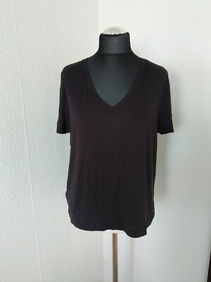 MNG Mango Damen T-Shirt  schwarz Größe L