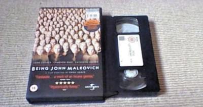 BEING JOHN MALKOVICH BIG BOX UNIVERSAL UK VHS PAL VIDEO 2000 RARE John Cusack