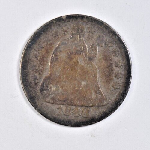 1848 SEATED LIBERTY DIME ~ NICE ORIGINAL NEVER-CLEANED GOOD!