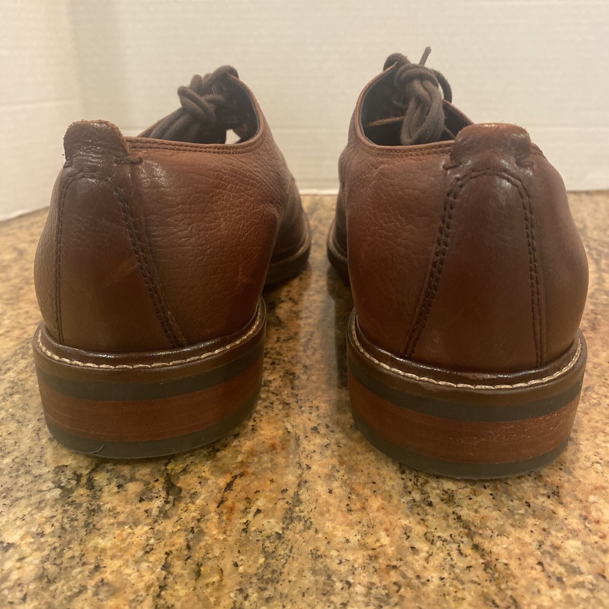 BRAND NEW Cole Haan Men’s Oxford Derby Shoes Brown Size 10 M C26149 Cole Haan Mens Tan Leather Derby Shoe Size 9 M Nicely Worn  main image 3