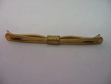 Very Nice Design Vintage Gold Tone Mens Tie Collar Bar Clip Jewelry