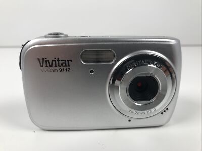 Vivitar ViviCam 9112 Digital Camera 9.1 MP No Memory Card Tested