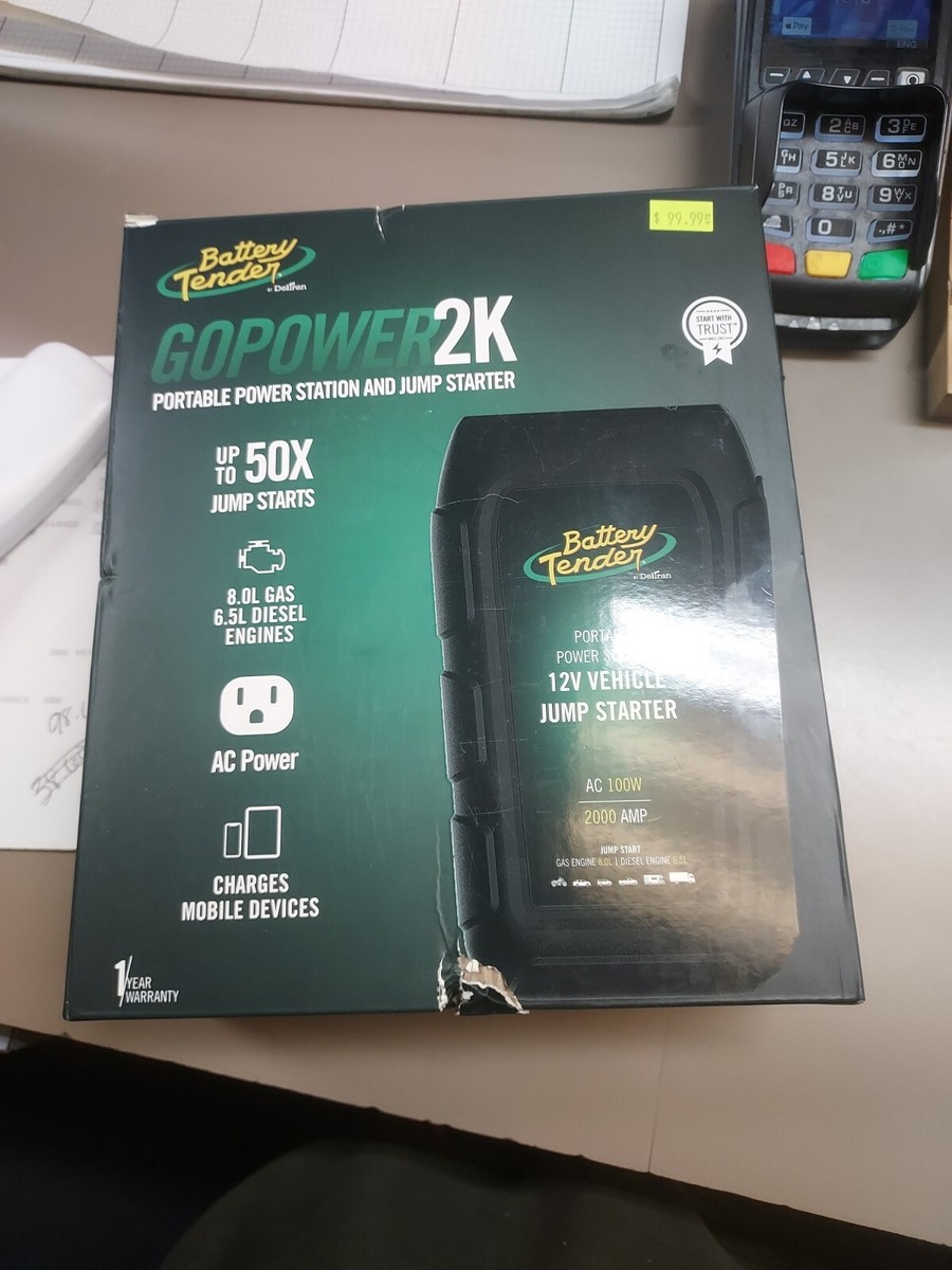 Battery Tender GoPower 2K Portable Power Station &amp; Jump Starter 