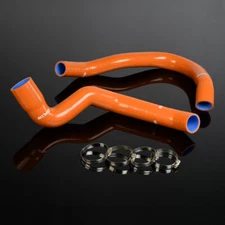 Fit For 91-01 Jeep Cherokee XJ 4.0 l6/ Silicone Radiator Hose Kit Orange 2PCS