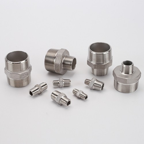 Stainless Steel BSP Male Thread Pipe Fitting Adapter Reducing Connector 1/2 3/4" - Picture 3 of 33