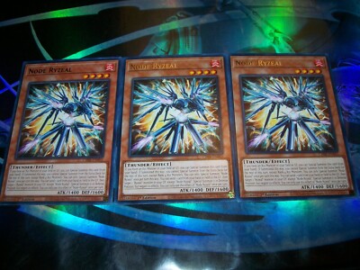 3x Node Ryzeal 1st Edition Rare CRBR-EN002 Yu-Gi-Oh!