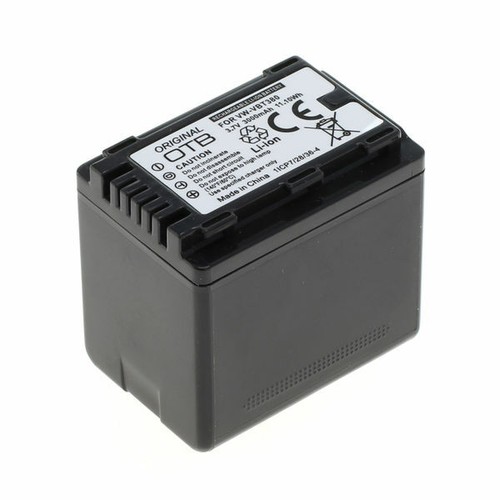 2 Batteries VW-VBT380 Compatibles Panasonic HC-V230, V250, V270... - 3.6V 3560mAh Avec Info-chip Et Indicateur De Niveau