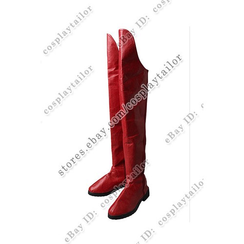 Superman Supergir Cosplay Kara Zor-El Costume with Cape Red Dress Uniform Skirt - Picture 9 of 11