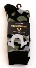 True Religion Assorted Crew Socks 3 in Package Men's Shoe Size 6-12.5 NWT