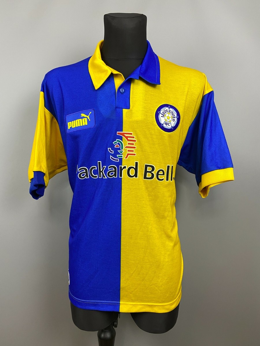 LEEDS UNITED 1997 1999 SHARPE AWAY SHIRT FOOTBALL SOCCER JERSEY