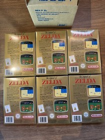 Caja Original Con 6 Unidades Precintadas THE LEGEND OF ZELDA NINTENDO NES