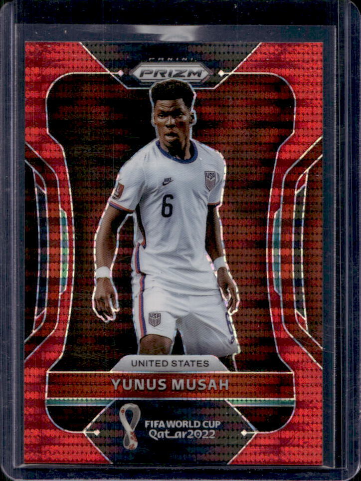 2022 Prizm World Cup Qatar Yunus Musah Red Breakaway Prizm #85/99