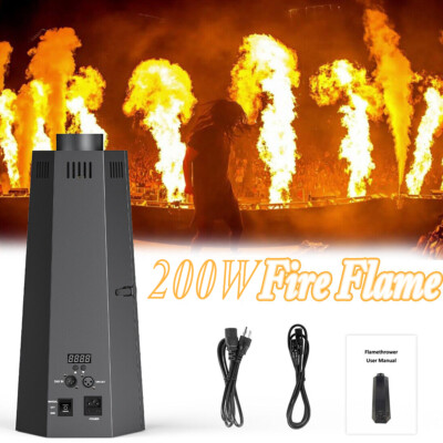 200W Fire Thrower Stage Flame Effect Machine DMX Flame Projector Show Halloween