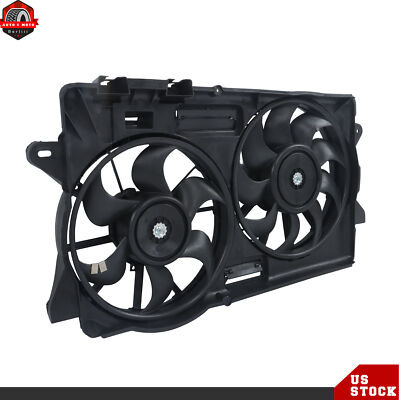 Dual Radiator Cooling Fan With Shroud FR3Z8C607B For 2015-22 Ford Mustang 2.3L