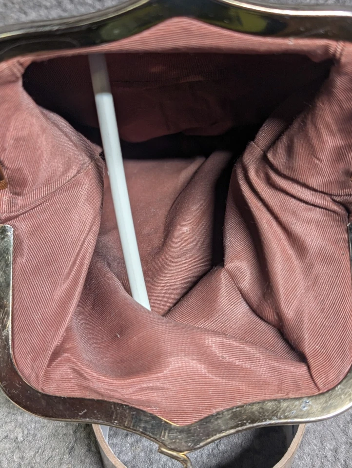 Vtg MCM Purse Woven 60s-70s Adjustable Strap Shoulder/ Hand Held Chain Retro - Image 4 of 4