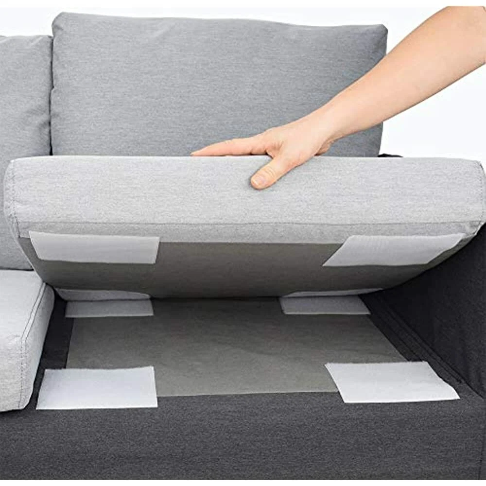 Aobrill Non Slip Cushion Pad, Hook Loop Tape For Reduce Couch Cushions  Sliding X