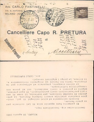 Milano, Avv. Carlo Fantinelli -Lombardia(MI)-FP/VG 45746