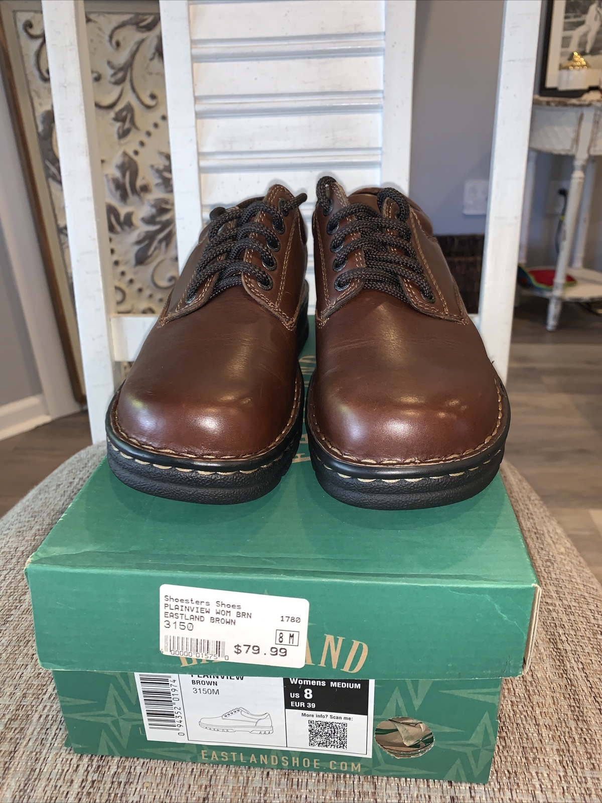 Eastland Oxford Shoes Women's Size 8M Plainview 315004 Tan Leather