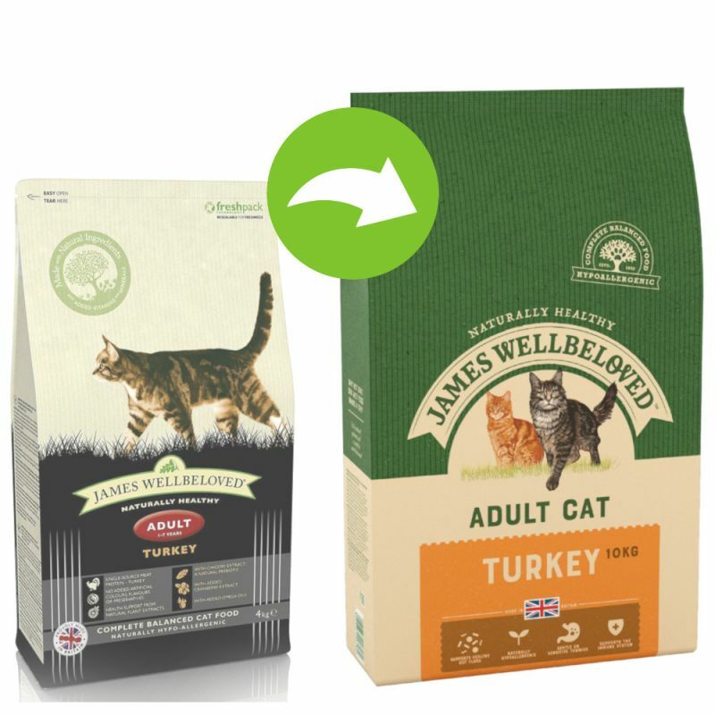 James Wellbeloved Adult Cat Turkey Dry Cat Food 10kg eBay